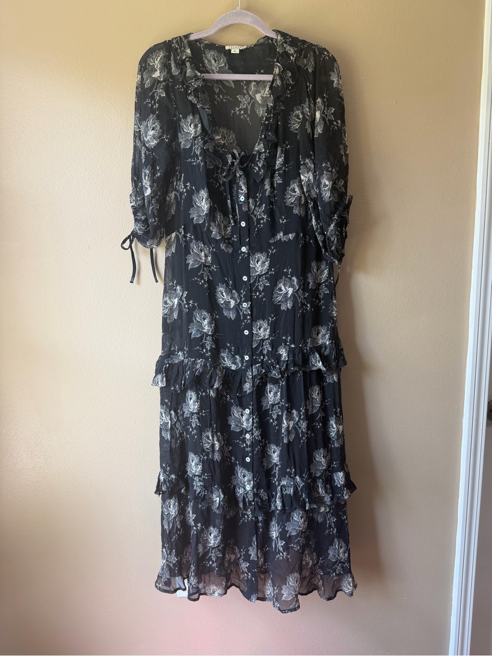Tecovas Women's Elbow-Length Maxi Dress - Picture 5 of 11